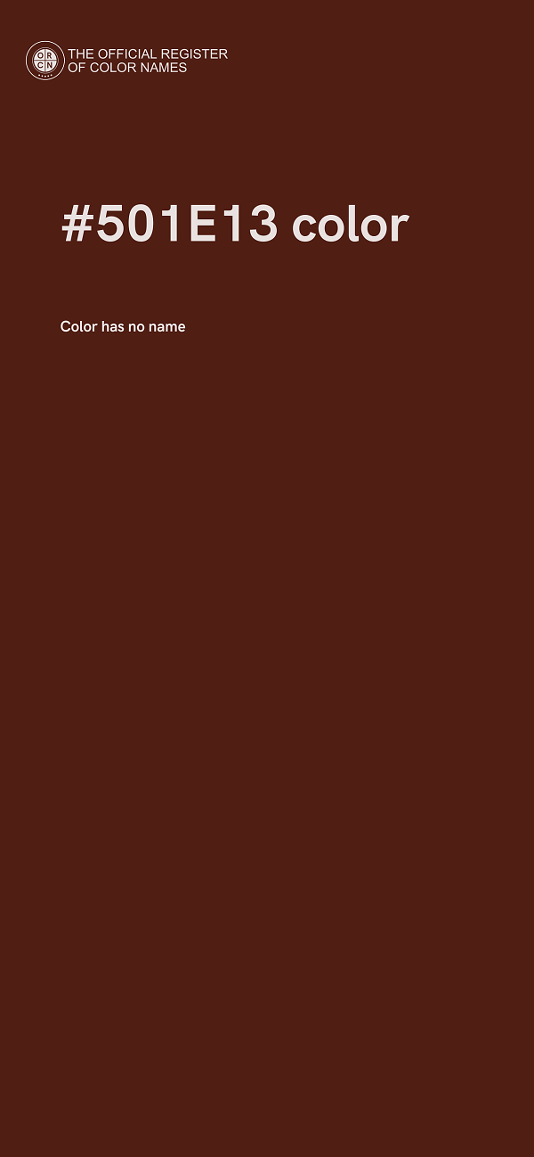 #501E13 color image