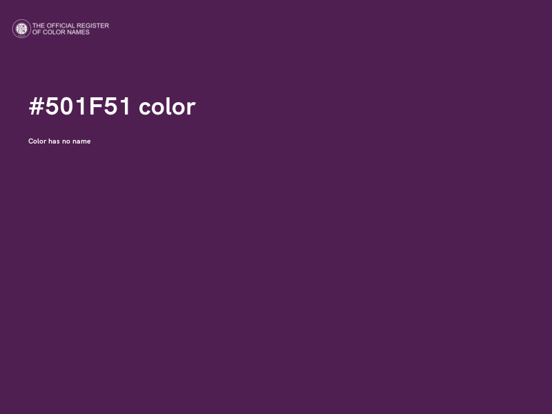#501F51 color image