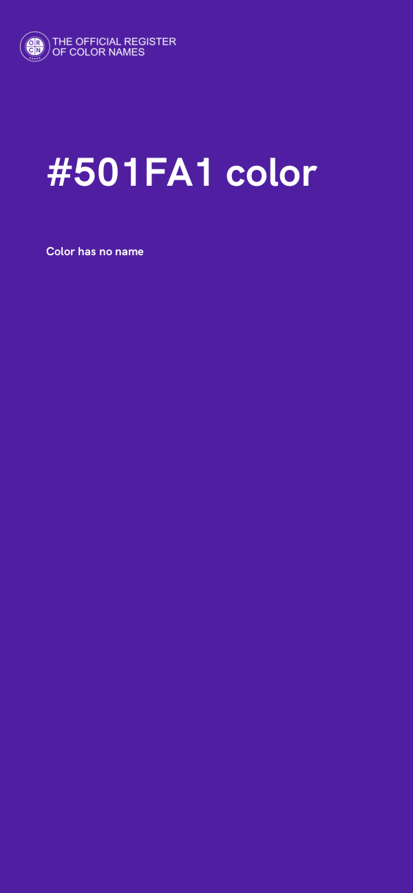 #501FA1 color image