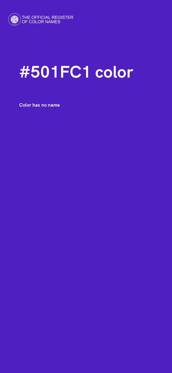 #501FC1 color image