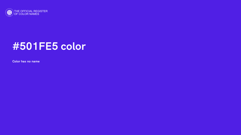 #501FE5 color image