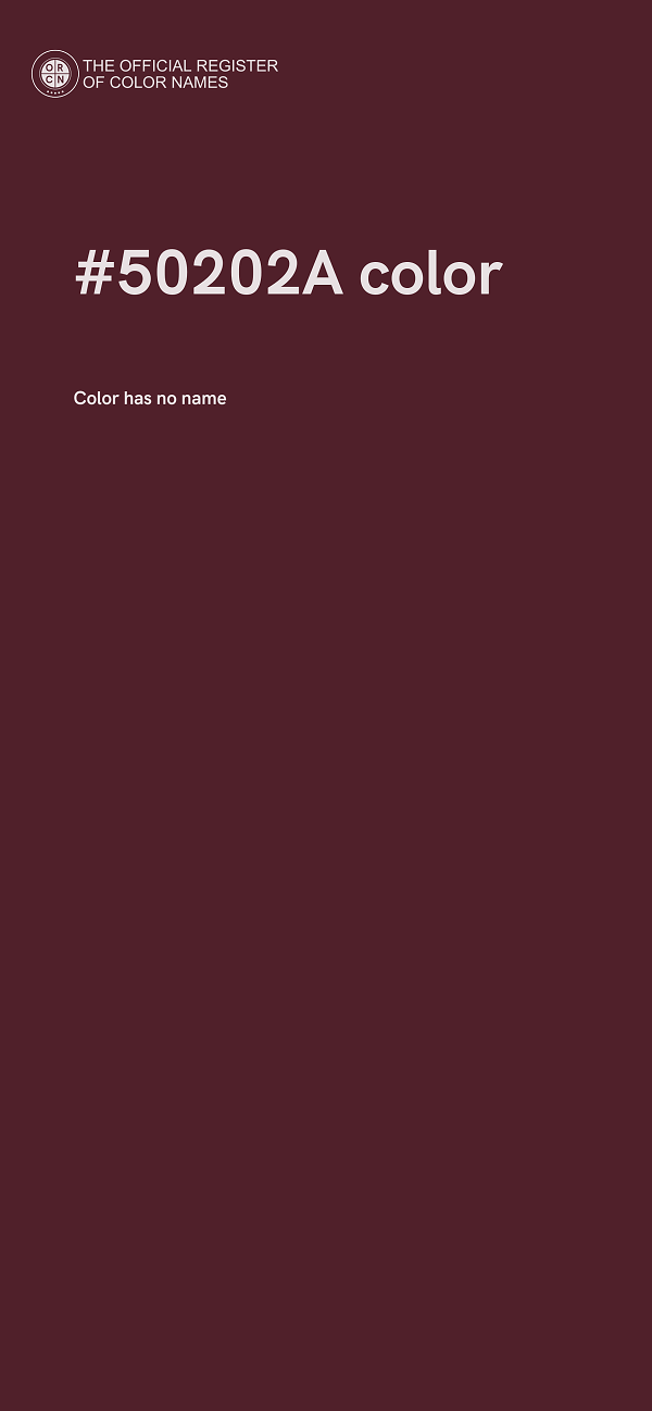 #50202A color image