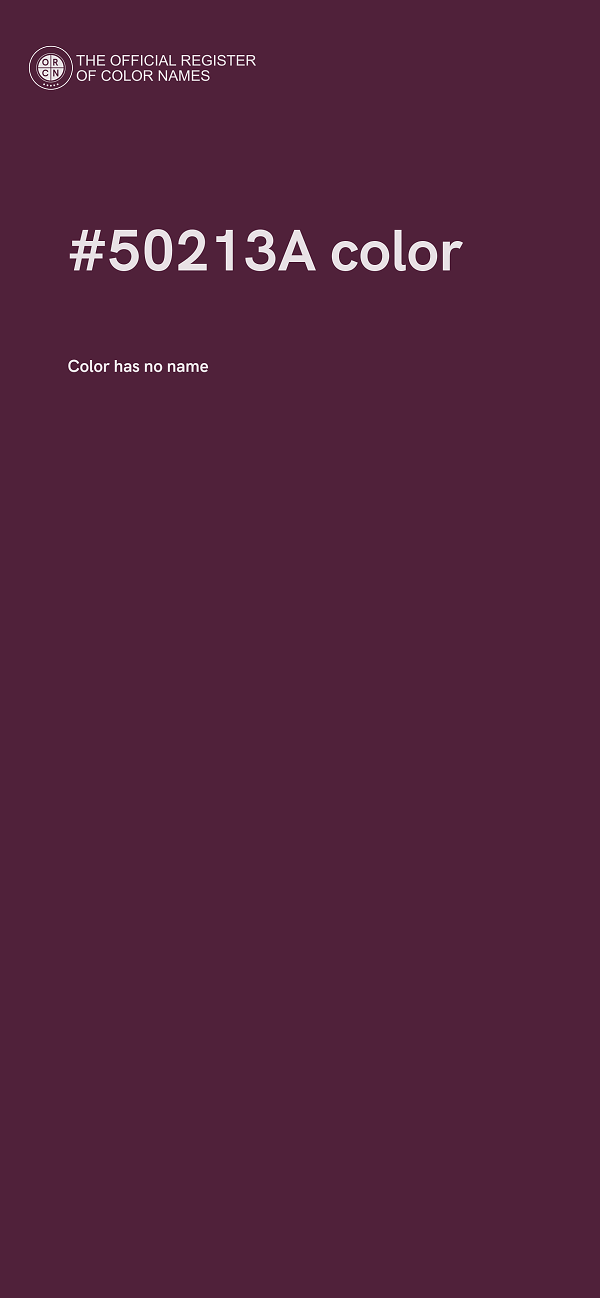#50213A color image