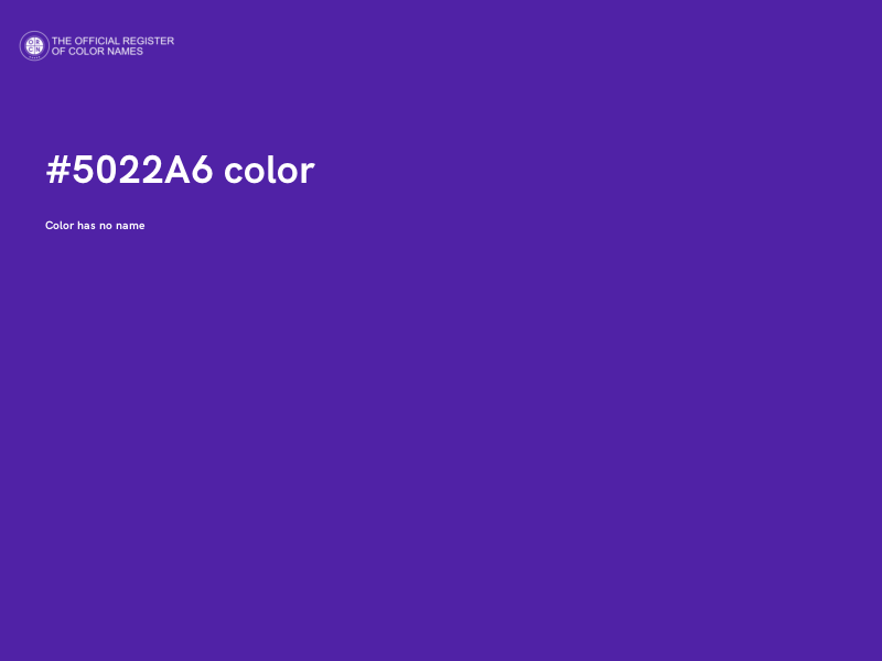 #5022A6 color image
