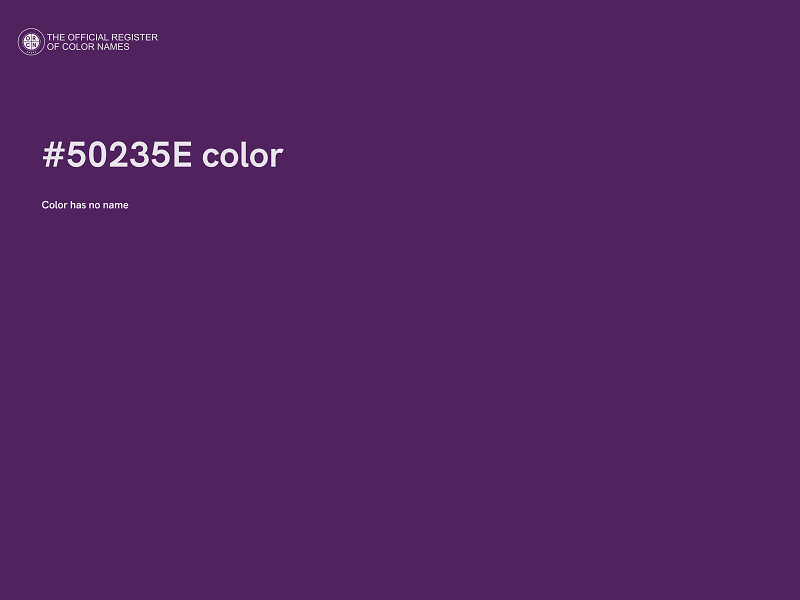 #50235E color image