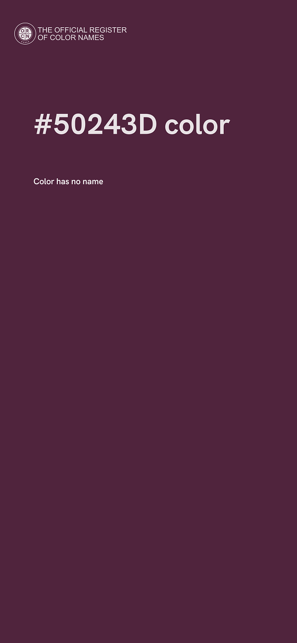 #50243D color image