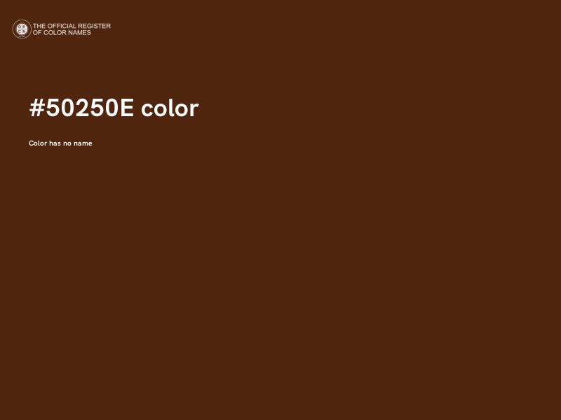 #50250E color image
