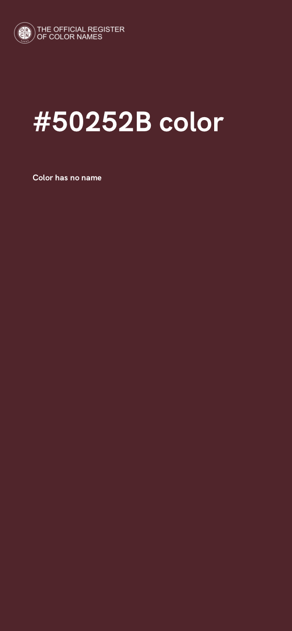 #50252B color image