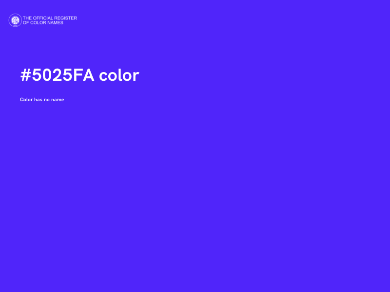 #5025FA color image