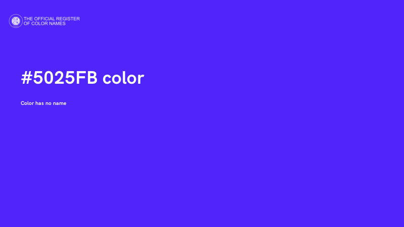 #5025FB color image