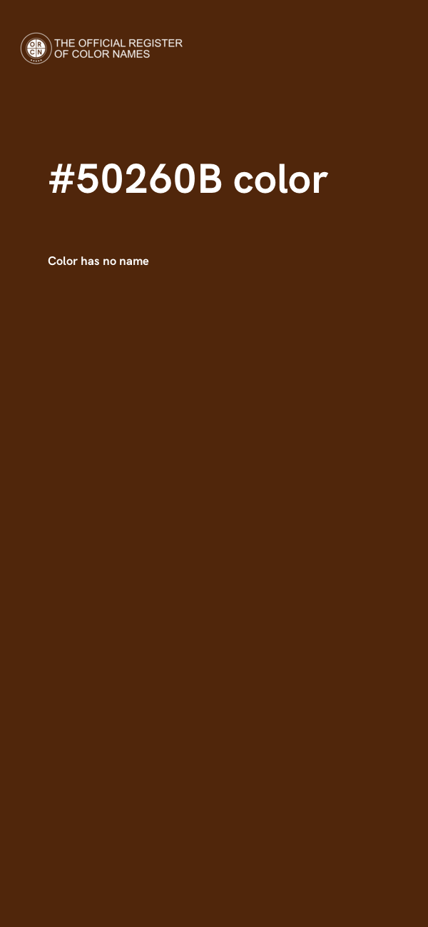 #50260B color image