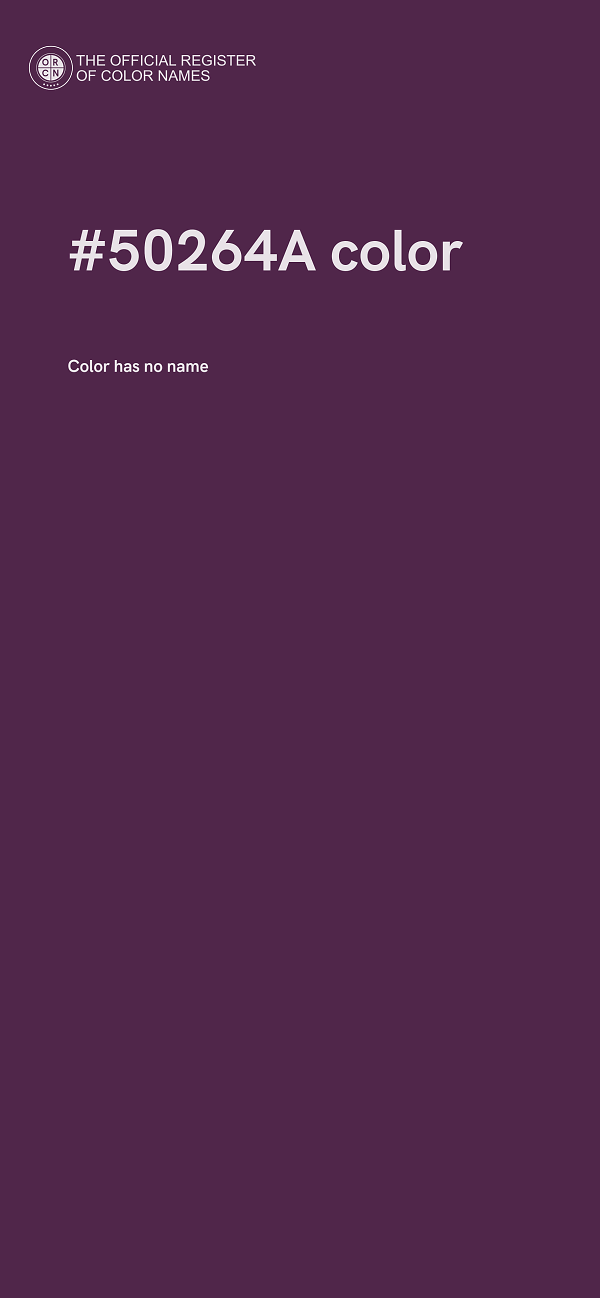 #50264A color image
