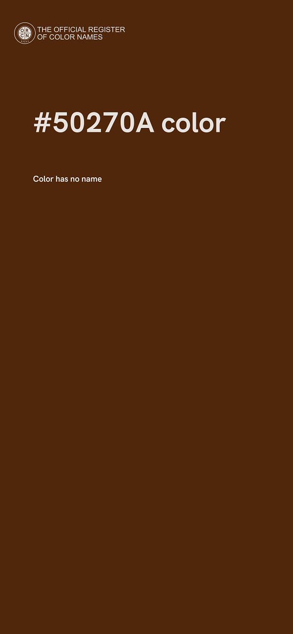 #50270A color image