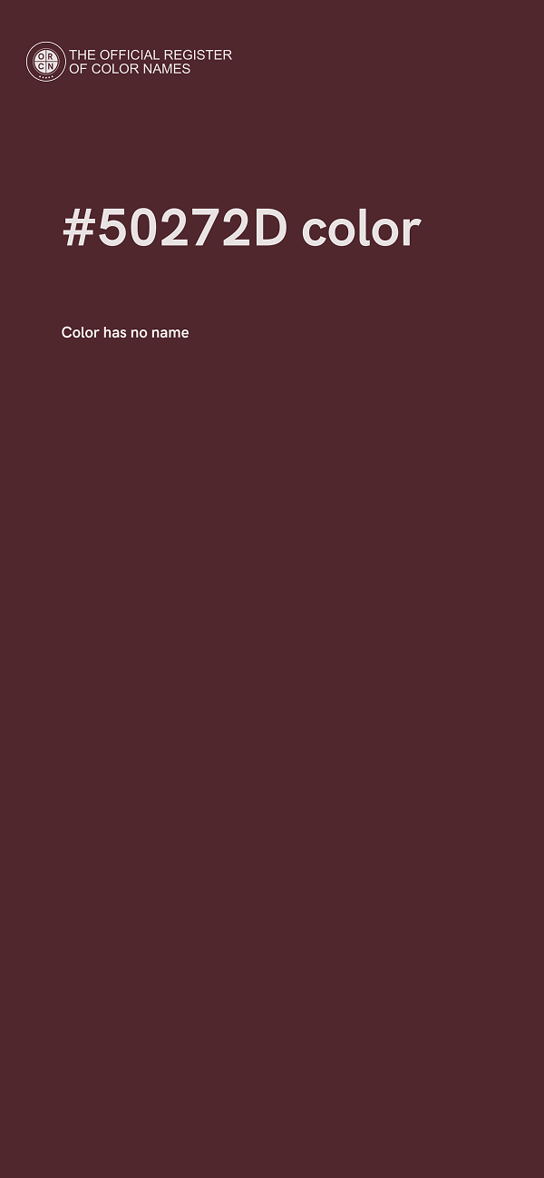 #50272D color image