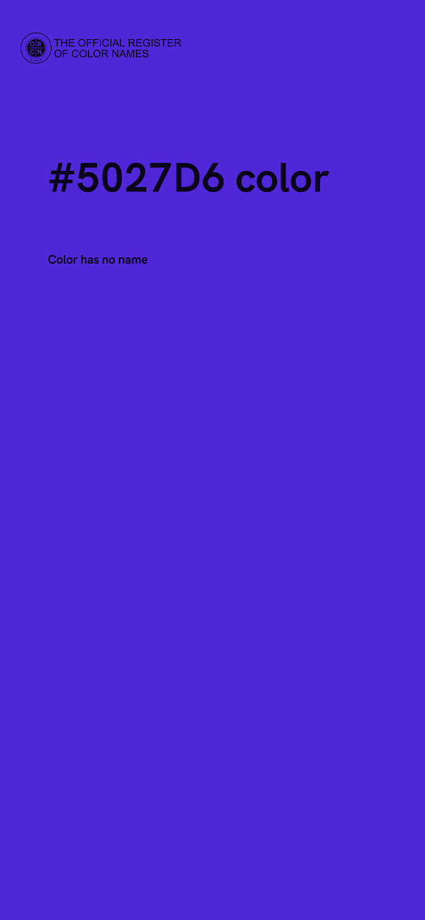 #5027D6 color image