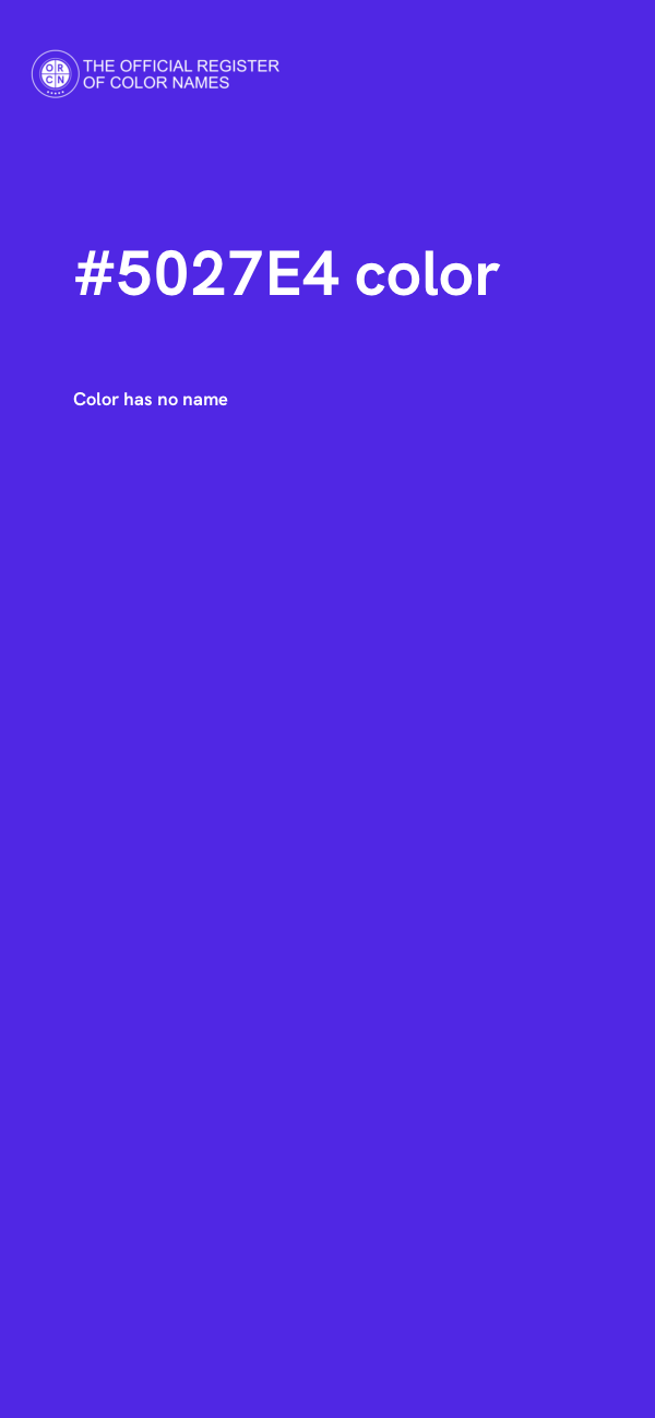 #5027E4 color image