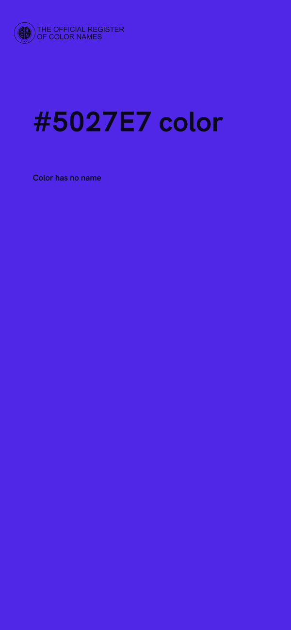 #5027E7 color image