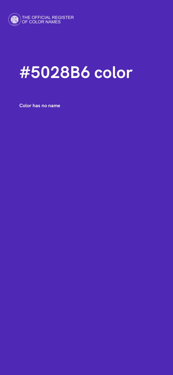 #5028B6 color image
