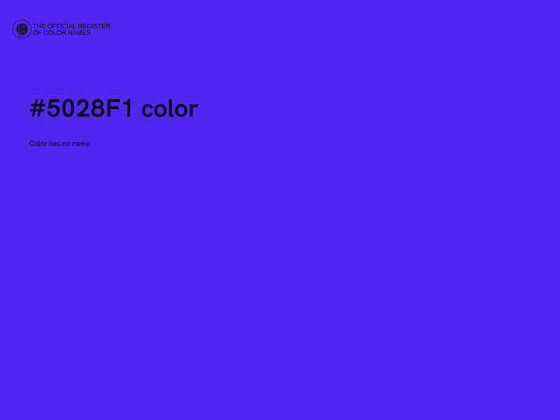 #5028F1 color image