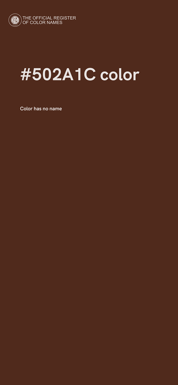 #502A1C color image