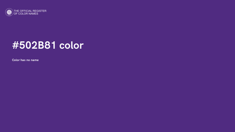 #502B81 color image