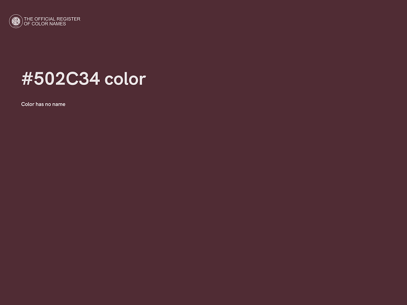 #502C34 color image