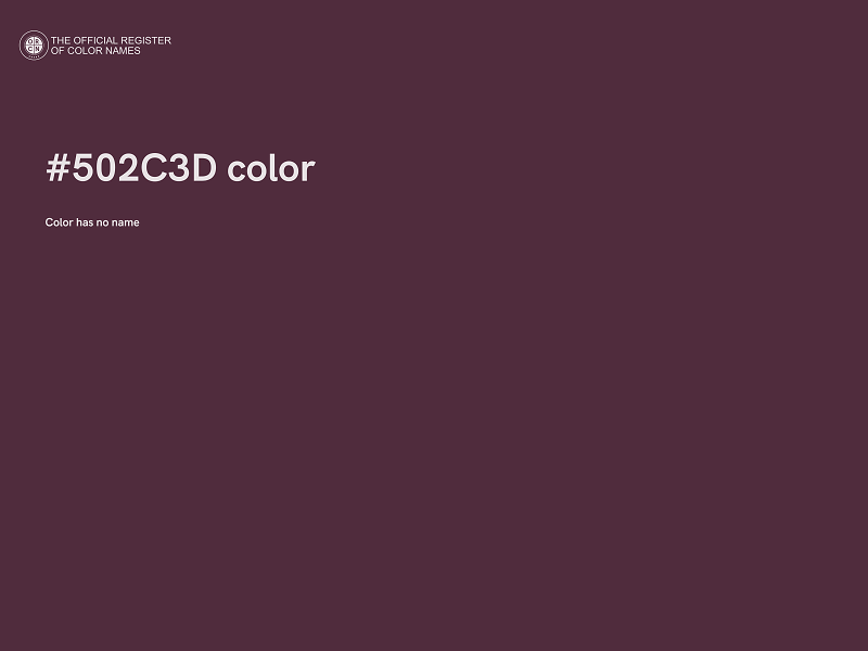 #502C3D color image