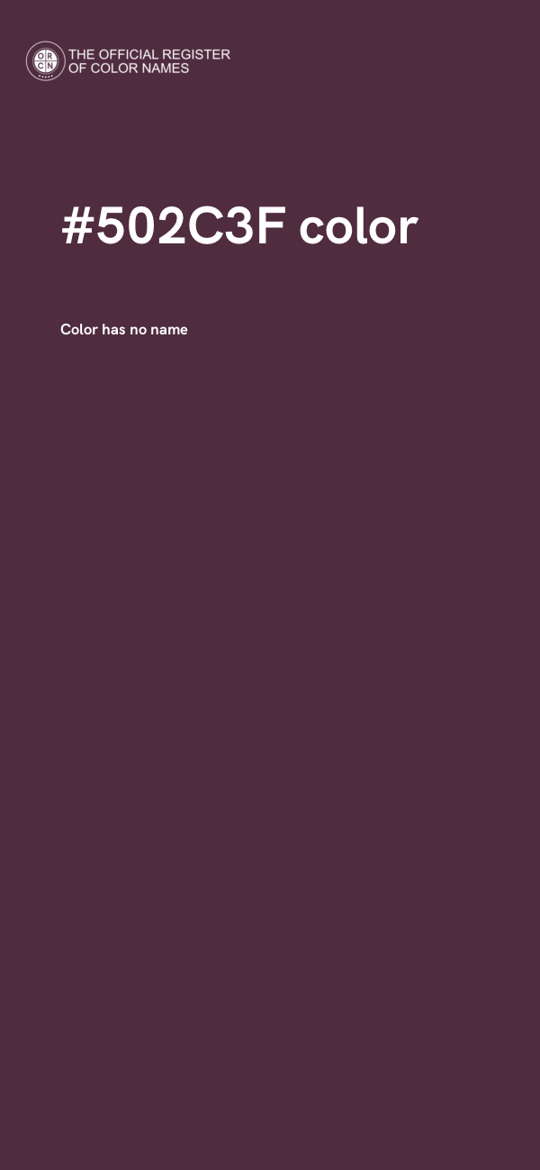 #502C3F color image