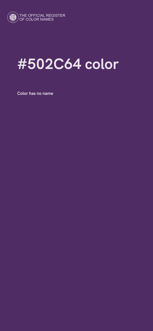 #502C64 color image