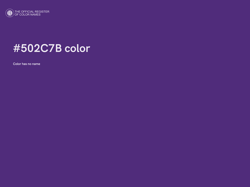 #502C7B color image
