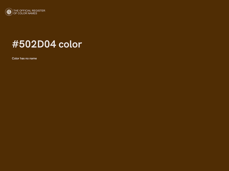 #502D04 color image