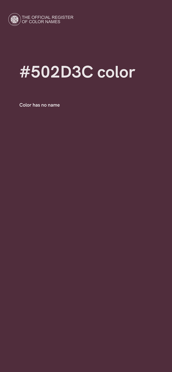 #502D3C color image