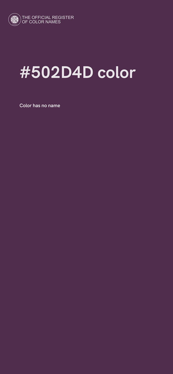 #502D4D color image