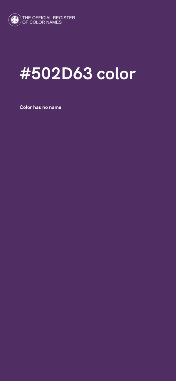 #502D63 color image
