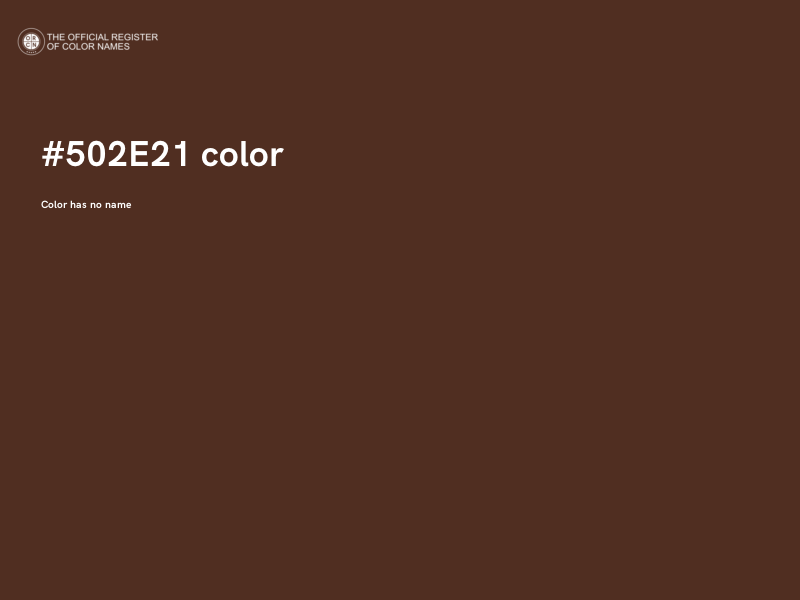 #502E21 color image