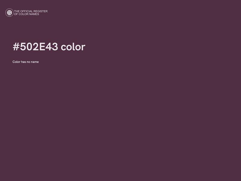 #502E43 color image
