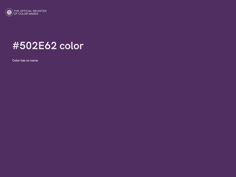 #502E62 color image