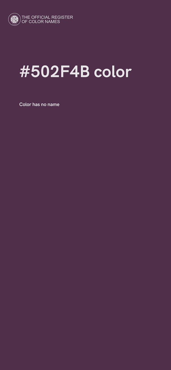 #502F4B color image