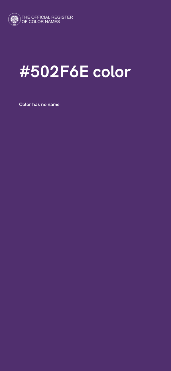#502F6E color image