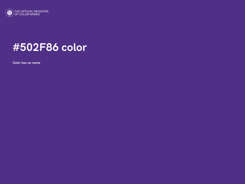 #502F86 color image