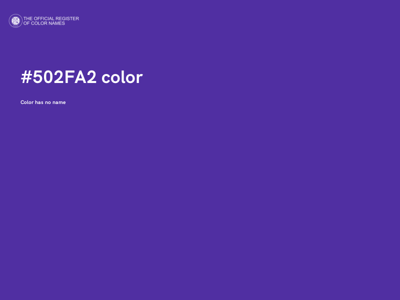 #502FA2 color image