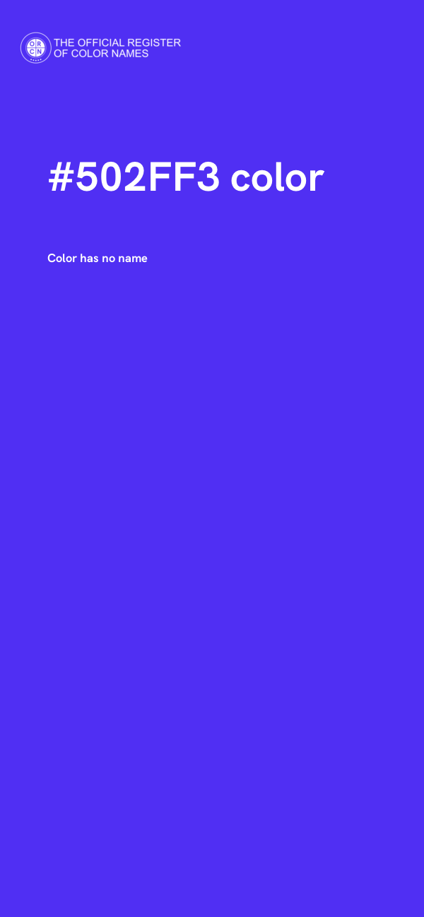 #502FF3 color image