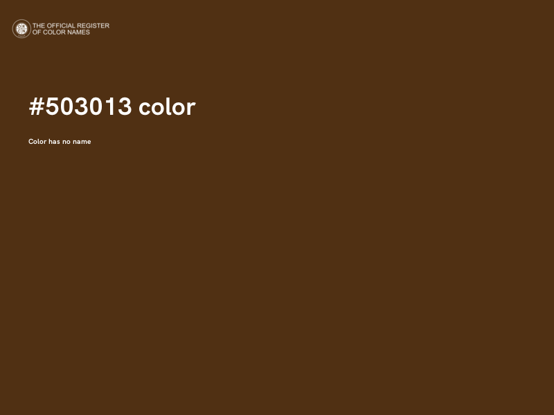 #503013 color image
