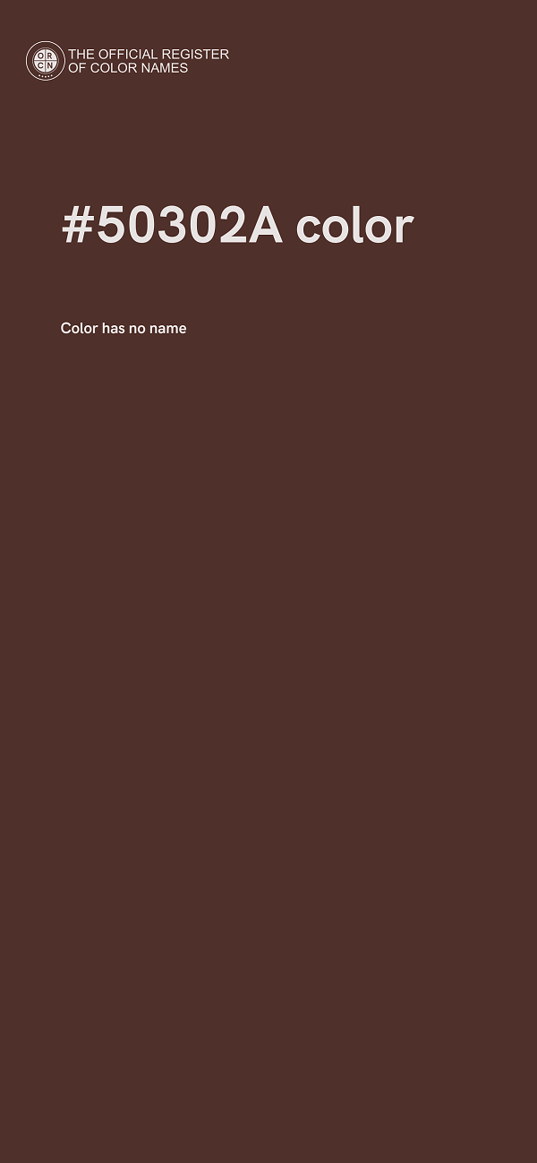 #50302A color image