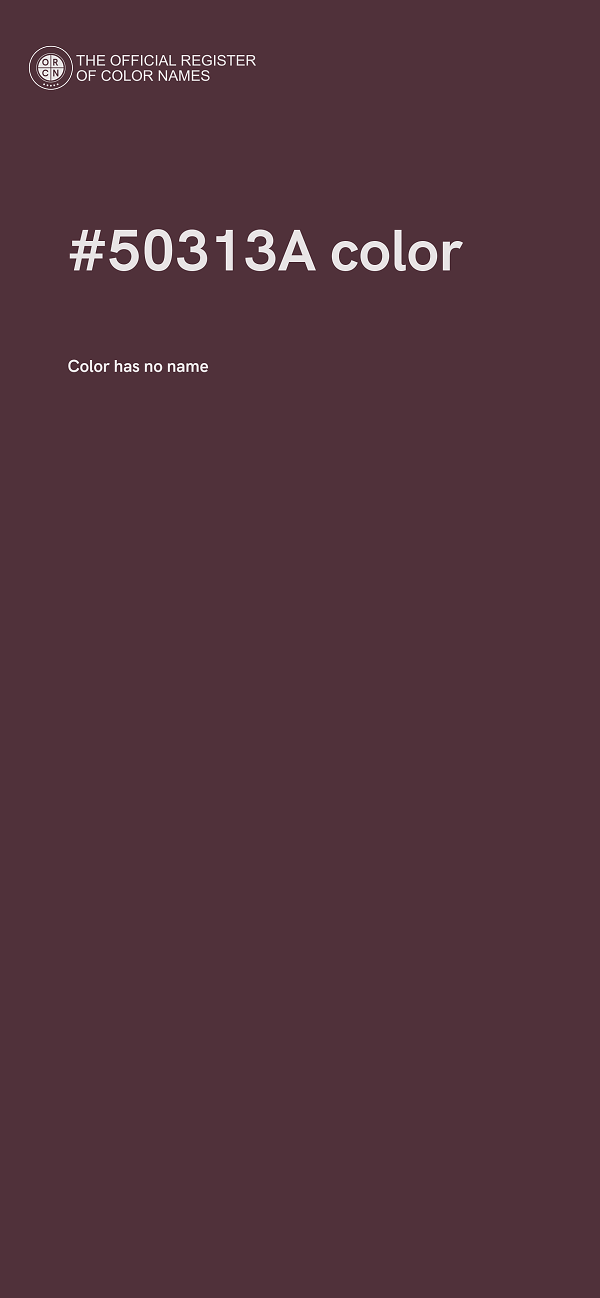 #50313A color image