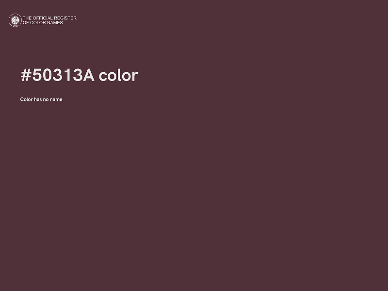 #50313A color image