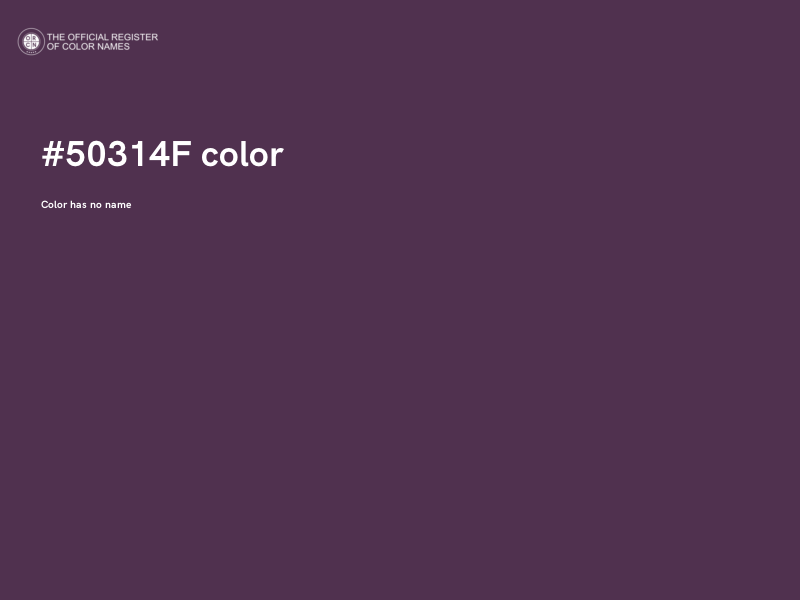 #50314F color image