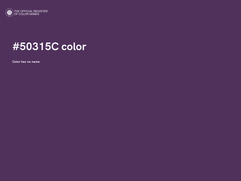 #50315C color image