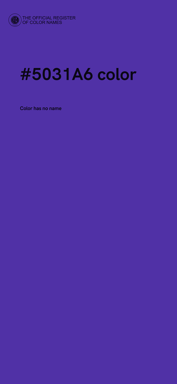 #5031A6 color image