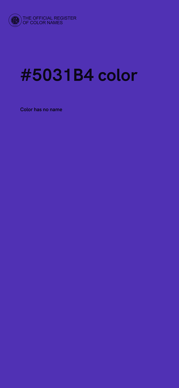 #5031B4 color image